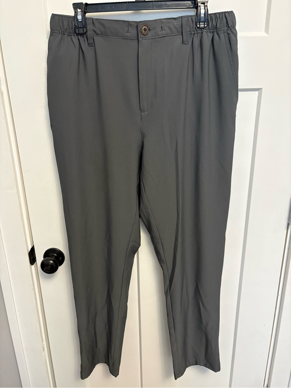 Chubbies Everywear Gray Stretch Casual Pants - Elastic Waist